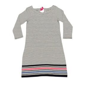 NWT Lilly Pulitzer Noelle Dress | Bayside Stripe Engineered | True Navy | Size S